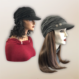 Hats with Hair Attached